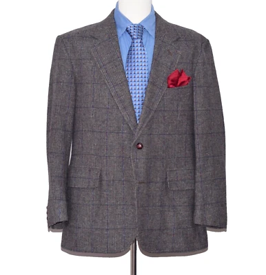 Pendleton Plaid Check Blazer Men's Tweed Wool Sport Coat Jacket Size 42-Regular - Imagem 1 de 4