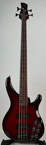 Yamaha TRBX604FM Electric Solidbody Bass Guitar, Dark Red Burst - Picture 1 of 8