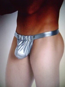 A NEW, RARE VINTAGE "N2N" B5 LIQUID SKIN SLINGSHOT, SMALL, IN SILVER W/ C STRAP - Picture 1 of 6