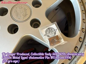 PIN DE SOLAPA DE METAL DE LATÓN VINTAGE 80th Indy 500 FRM 1996 FORD CHEVY DODGE - Imagen 1 de 3