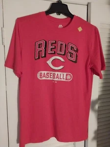Cincinnati Reds MLB Majestic Red Baseball t-shirt SZ-Large (New With Tag) - Bild 1 von 10