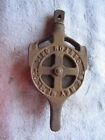 Antique Ney Mfg Co Canton Ohio 408 Cast Iron And Wood Barn Trolley Pulley