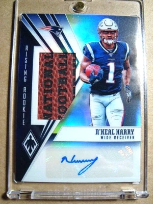2019 N'Keal Harry Phoenix Silver Prizm Rising Rookie Autograph Patch RC /99 🔥🔥 - Image 1 of 2