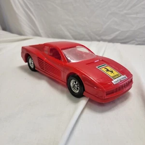 Vintage Ferrari Testarossa Plastic Car Made In The USA By TOOTSIETOY - Picture 1 of 13