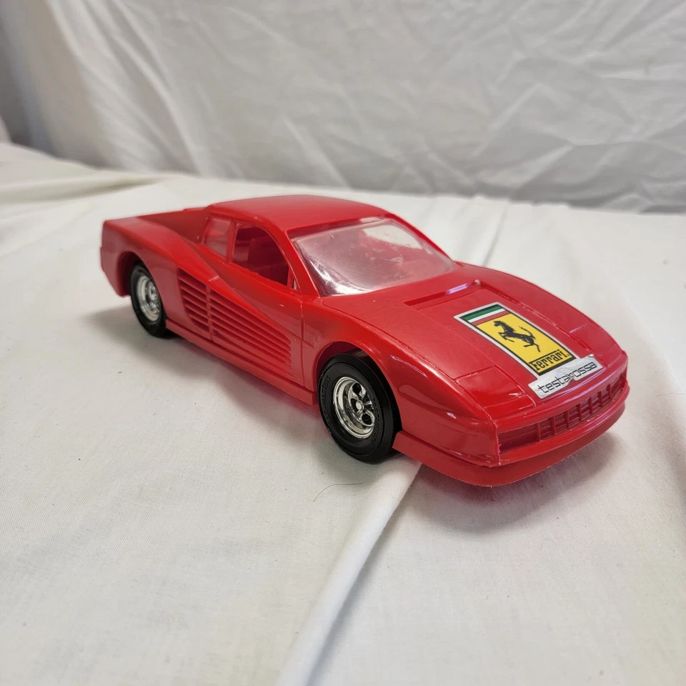 Vintage Ferrari Testarossa Plastic Car Made In The USA By TOOTSIETOY - Image 1 of 4