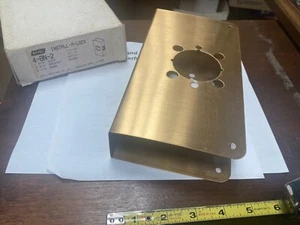 Mag 4-BN-2, Install-A-Lock, Satin Brass, 1-3/4" Door, 2-3/4" Back Set, 2-1/8" B - Picture 1 of 4