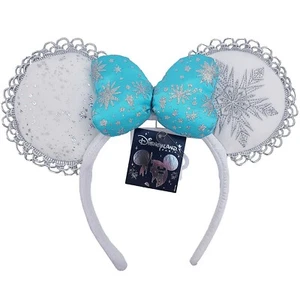 Disneyland Paris Parks Frozen Ohren Stirnband Schleife Anna Elsa Minnie Mouse Disney - Bild 1 von 13
