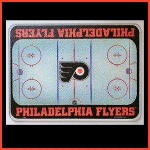 Rare PHILADELPHIA FLYERS NHL Glass Cutting Board Kitchen Countertop Barware - Picture 1 of 5