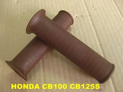 Fit HONDA CB100 CB125S CL125S CL100 CL100S S65  HANDLE GRIP BROWN SET JAPA  [mi] - Image 1 of 4