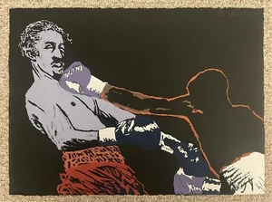 Nelson Sambolin, Centroamericanos Mayaguez Boxing Serigraph Puerto Rico Art - Picture 1 of 4