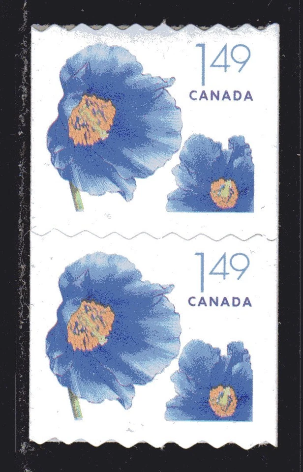 2006 Canada SC# 2131 Himalayan Blue Poppy - Coil Pair Lot# C257 M-NH   - Image 1 of 1