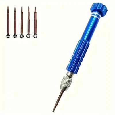 Multifunctional 5-in-1 Small Screwdriver Kit Glasses Electronics Mobile Repair - Image 1 of 3