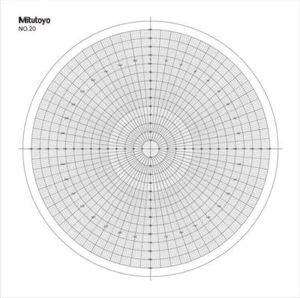 Optical Comparator Chart For Profile Projector Overlay Chart Mitutoyo 512075 - Picture 1 of 2