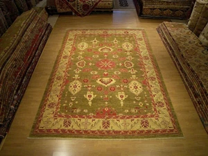 9 x 13 HAND KNOTTED High Quality Afghan Sultanabad Rug _Veggie Dyed Natural Wool - Picture 1 of 12