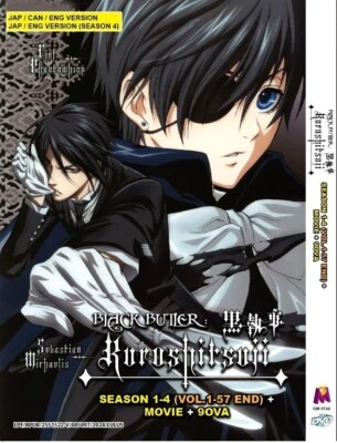 Black Butler Kuroshitsuji Season 1-4 + Movie + 9 OVA Anime DVD (English Dub) - Image 1 of 4