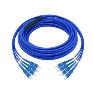 100M Indoor Armored SC-SC 4 Strand Single-Mode 9/125 Fiber Patch Cord-9867 - Picture 1 of 1