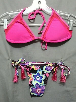 BIKINI ZAFUL Mujer 2 Piezas 82% Poliamida 18% Elastano Rosa Talla Pequeña NUEVO Foto 1 de 4