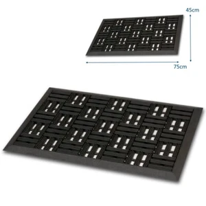 Fußmatte Außen Gummi 45x75cm Fußabtreter Türmatte Schmutzfangmatte Gummimatte - Bild 1 von 2