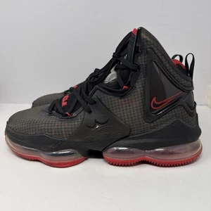 Nike Lebron 19 XIX Bred Size 9.5 Black/Red Basketball Shoes Men's CZ0203-001 - Picture 1 of 17