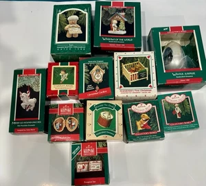 12 adornos vintage sello años 80 excelente estado con cajas - Imagen 1 de 24