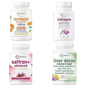 Micro Ingredientes Cápsulas Avanzadas de Azafrán y Colágeno para la Diaria Felicidad y Energía/ - Imagen 1 de 10