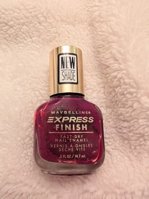 Vintage Maybelline Express Finish Fast Dry Nail Polish Berry She She Red READ - Image 1 of 4