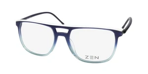 NEW ZEN 200111 TEMPELHOF GLASSES PLASTIC C03 52-17-145 BLUE PILOT MENS FULL-RIM - Picture 1 of 8