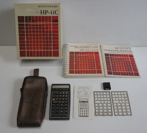 Vintage Hewlett Packard HP- 41C Calculator w/ 8K Memory Module & Case - Picture 1 of 13