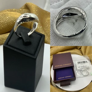 monica vinader Deia gewölbter Ring Sterlingsilber UVP 100£ - Bild 1 von 16