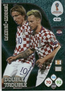 2018 Panini Adrenalyn Double Trouble Ivan Rakitic/Luca Modric Croatia #436 - Picture 1 of 2