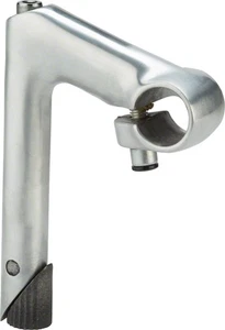 Zoom HE 1-In Aluminum Quill Stem 100mm, 25.4mm Clamp, -17 Angle, Silver - Picture 1 of 2
