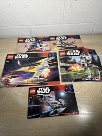 Lego Star Wars vintage Instruction Manuals only Lot 7667 7668 7660 7657 7656