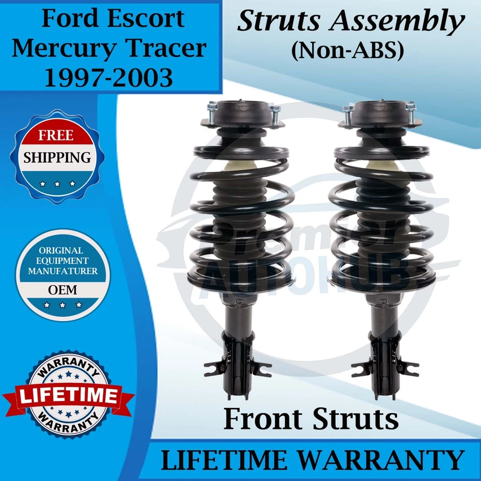 Puntales delanteros Monroe OEM para Ford Escort/Mercury Tracer 1997-2003 sin ABS Foto 1 de 4