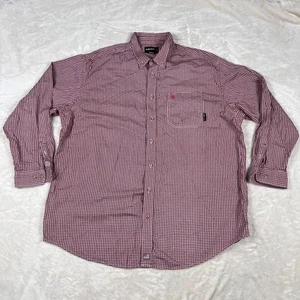 Ariat FR Camicia Uomo 3XL Rosso Plaid Fiamma Resistente CAT2 Bottoni Abbigliamento da Lavoro ARC - Foto 1 di 14