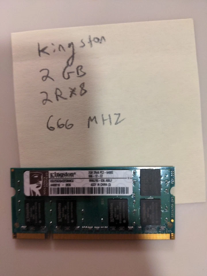 Kingston 2GB PC2-6400S 666-12-E2 Ddr2 Dimm - Image 1 of 1