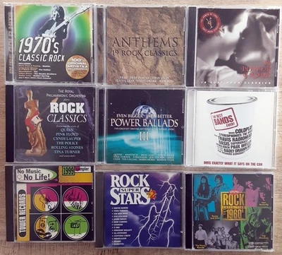 Rock Compilation CD lot x 9 Golden Earring Boston Yes Alice Cooper Deep Purple - Image 1 of 4