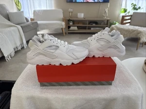 Nike Air Huarache Pure Platinum White - DH4439102 New+Box Women’s Size 7 Z2 - Picture 1 of 16