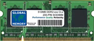 512MB DDR2 400/533/667/800MHz 200-PIN SODIMM MEMORY RAM FOR LAPTOPS/NETBOOKS - Picture 1 of 1