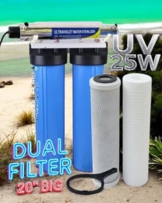 Sistema Filtrazione acqua pozzo DUAL e TRIAL 20BIG con uv da 25w o 55w - Immagine 1 di 4