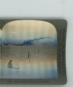Sand Dunes Dune Park Indiana Keystone Stereoview - Picture 1 of 4