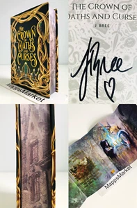 SIGNED The Crown of Oaths and Curses by J Bree BOOKISH EXCLUSIVE Stenciled Edges - Picture 1 of 23