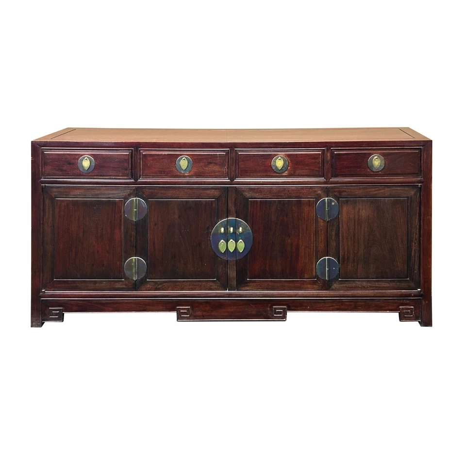 Oriental Rosewood MoonFace Cajones Credenza Aparador Consola Gabinete ws4667 Foto 1 de 4