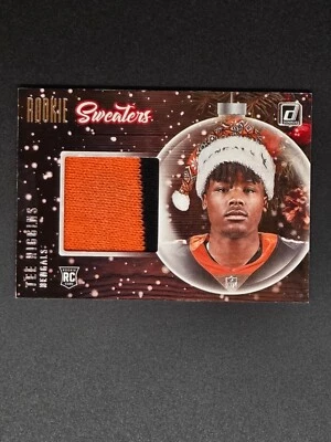2020 Donruss Tee Higgins RC Rookie Sweaters Patch - Image 1 of 4