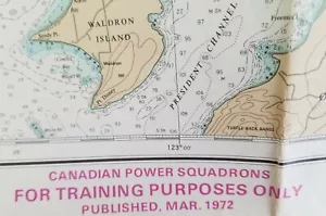 Mining BC E. Point Sand Heads Sounding Fathom Dept Energy Mines Chart Train E2C - Bild 1 von 10