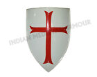 Knights Templar Cross Heater Shield - Medieval Crusader Steel Shield