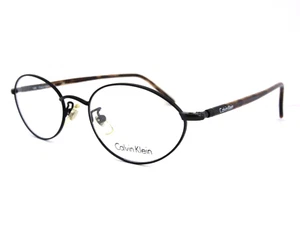 CALVIN KLEIN 245 599 Women's Black & Tortoise Oval Eyeglass Frames Italy  NOS - Picture 1 of 5