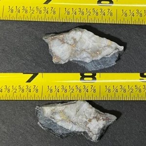 GOLD IN QUARTZ SLAB FROM GYMPIE GOLD MINE, QUEENSLAND,AUSTRALIA - Picture 1 of 21