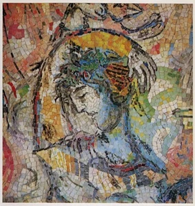 Marc Chagall 1972 Fine Art Color Print: "Message of Odysseus (detail)" - Foto 1 di 1