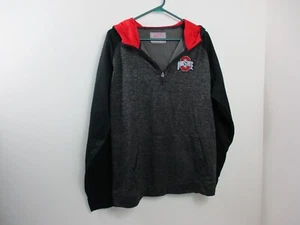 Ohio State Buckeyes Sweater Adult Large Gray Red Sweatshirt Football OSU Mens - Picture 1 of 15