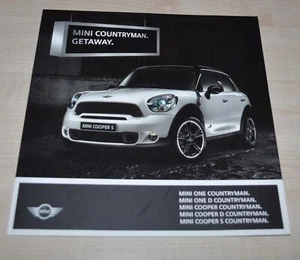 2010 Mini Countryman Cooper One Brochure Prospekt ENG - Picture 1 of 3